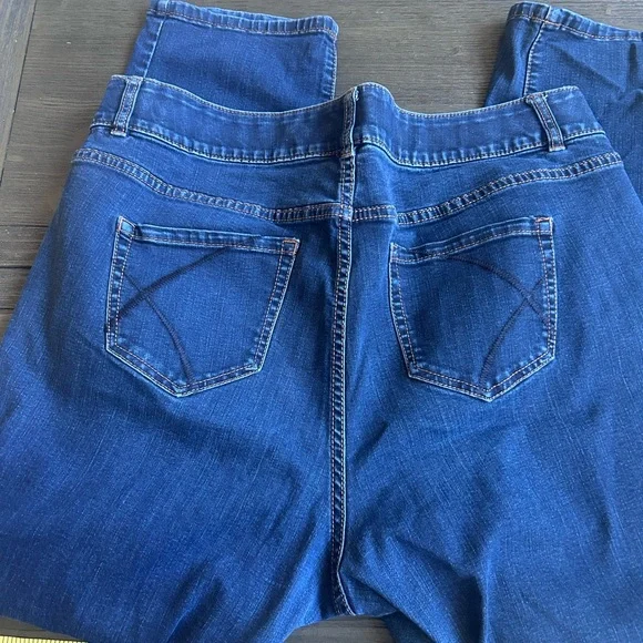 Lane Bryant Women's Straight Leg Jeans - Dark Blue - Picture 9 of 12